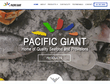 Tablet Screenshot of pacificgiant.com